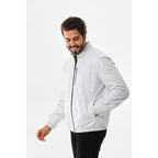 The Como Reversible White & Black Leather Bomber Jacket