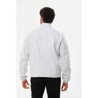 The Como Reversible White & Black Leather Bomber Jacket