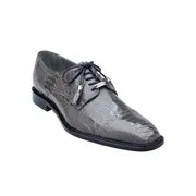 Belvedere Men Shoes Batta Gray Genuine Ostrich Lace Up 14006