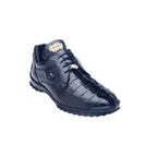 Belvedere Vasco Shoes Hornback Crocodile Sneaker Shoes Dark Blue 336122
