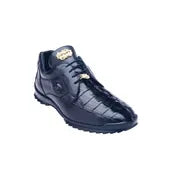 Belvedere Vasco Shoes Hornback Crocodile Sneaker Shoes Dark Blue 336122