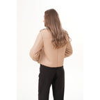The Lucerne Tan Shearling-Lined Leather Women Jacket