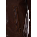The Marco Brown Leather Men Jacket