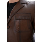 The Ravenna Brown Leather Men Jacket