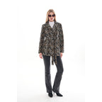 Sienna Abstract Art Leather Women Jacket – Leopard Edition