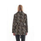 Sienna Abstract Art Leather Women Jacket – Leopard Edition