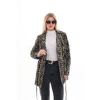 Sienna Abstract Art Leather Women Jacket – Leopard Edition