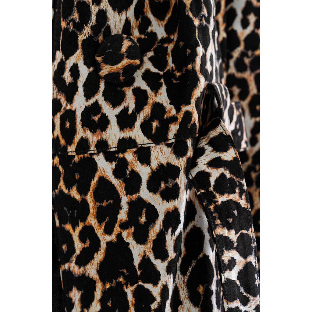 Sienna Abstract Art Leather Women Jacket – Leopard Edition
