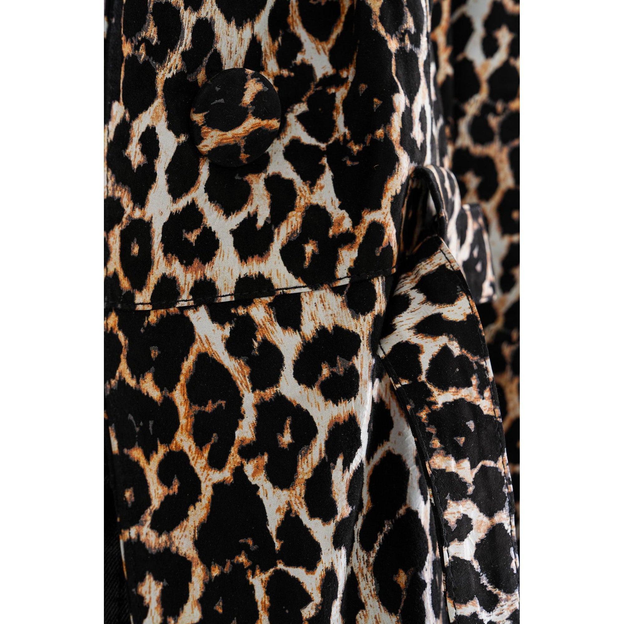 Sienna Abstract Art Leather Women Jacket – Leopard Edition