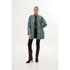 Vinci The Prado Reversible Green Leather Women Jacket