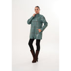 Vinci The Prado Reversible Green Leather Women Jacket