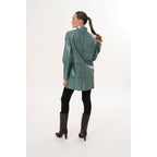 Vinci The Prado Reversible Green Leather Women Jacket