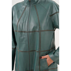 Vinci The Prado Reversible Green Leather Women Jacket
