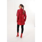 Vinci The Prado Reversible Red Leather Women Jacket