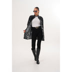 Vinci The Prado Reversible Black Leather Women Leather Jacket