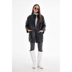 The Lioara Black Leather Women Jacket