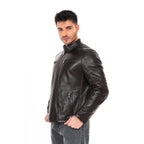 Vinci The Falcon Dark Brown Smooth Leather Jacket