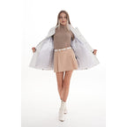 Vinci The Liora White Leather Women Jacket