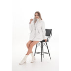 Vinci The Liora White Leather Women Jacket