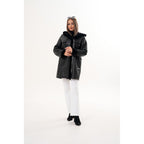 The Belluna Black Shearling Women Jacket