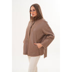 The Belluna Camel Reversible Shearling Women Jacket