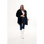 The Portofino Black Reversible Shearling Women Jacket