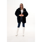 The Portofino Black Reversible Shearling Women Jacket