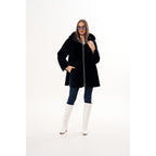 The Portofino Black Reversible Shearling Women Jacket