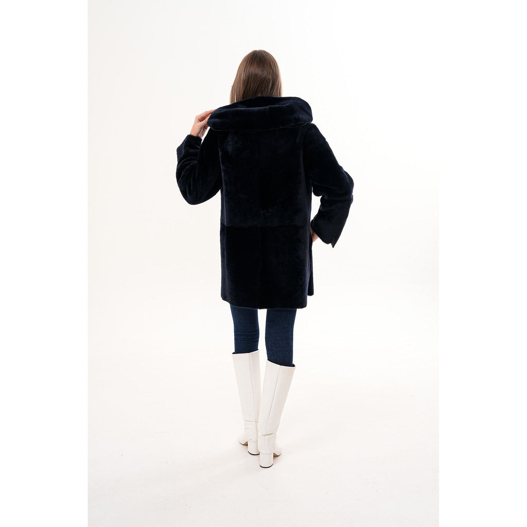 The Portofino Black Reversible Shearling Women Jacket