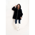 The Portofino Black Reversible Shearling Women Jacket