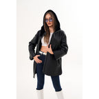 The Portofino Black Reversible Shearling Women Jacket
