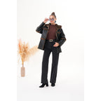 Vinci The Panthera Reversible Leopard Shearling Leather Women Jacket