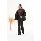 Vinci The Panthera Reversible Leopard Shearling Leather Women Jacket