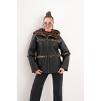 Vinci The Panthera Reversible Leopard Shearling Leather Women Jacket
