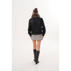 The Auretta Textured Leather Women Jacket