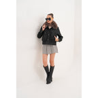 The Auretta Textured Leather Women Jacket