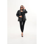 The Viva Black Leather Women Jacket