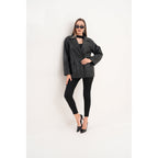 The Viva Black Leather Women Jacket