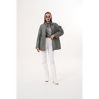 The Sierra Olive Green Leather Women Jacket