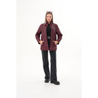 The Sierra Burgundy Leather Women Jacket