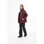 The Sierra Burgundy Leather Women Jacket