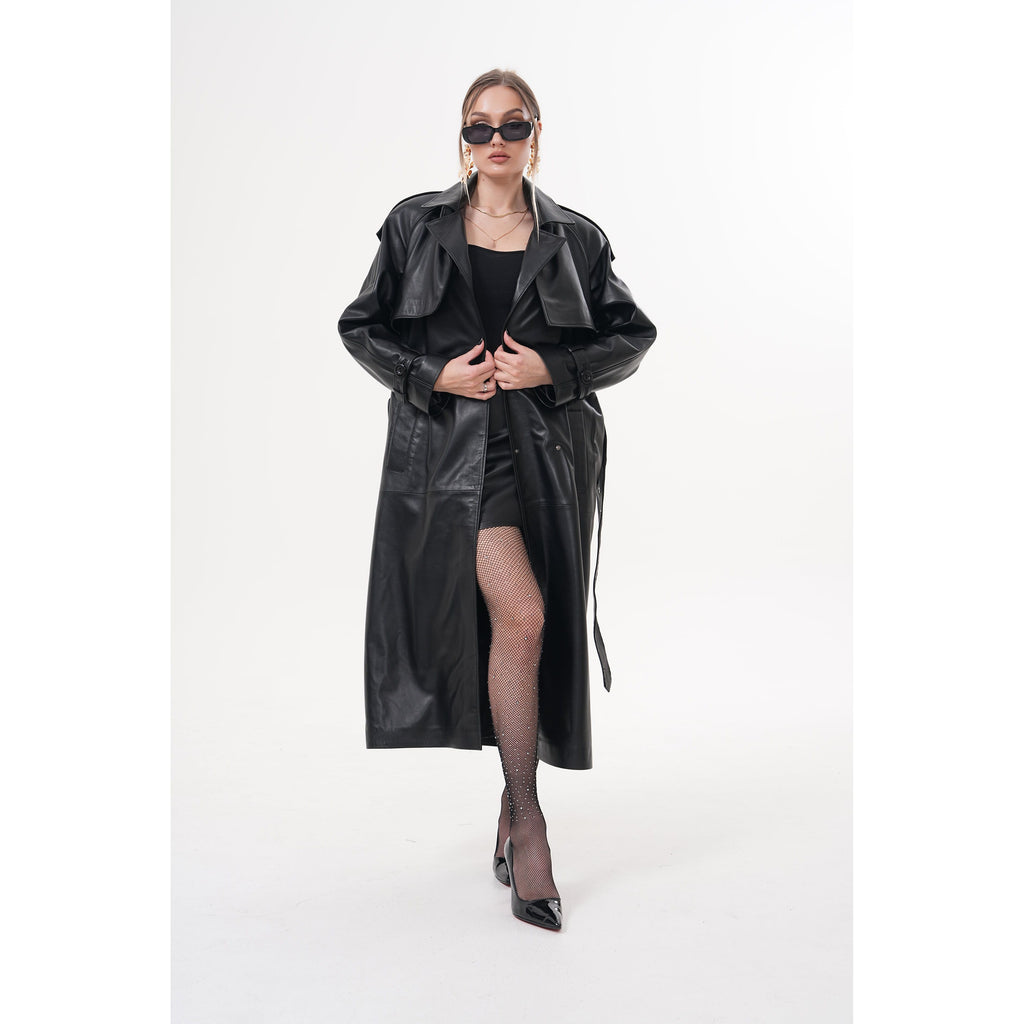 The Raven Black Leather Women Jacket