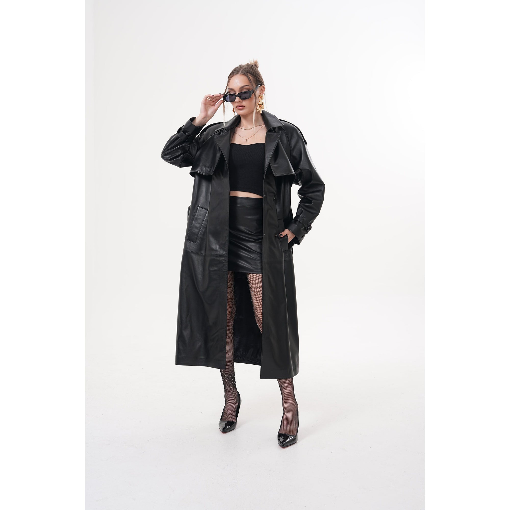 The Raven Black Leather Women Jacket