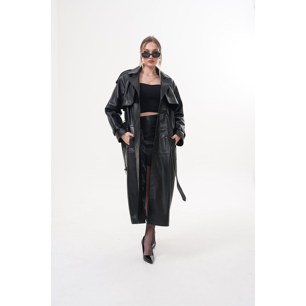 The Raven Black Leather Women Jacket