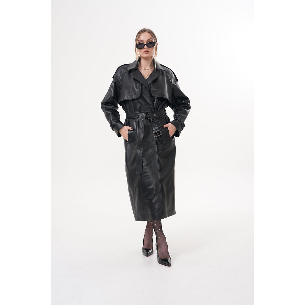 The Raven Black Leather Women Jacket