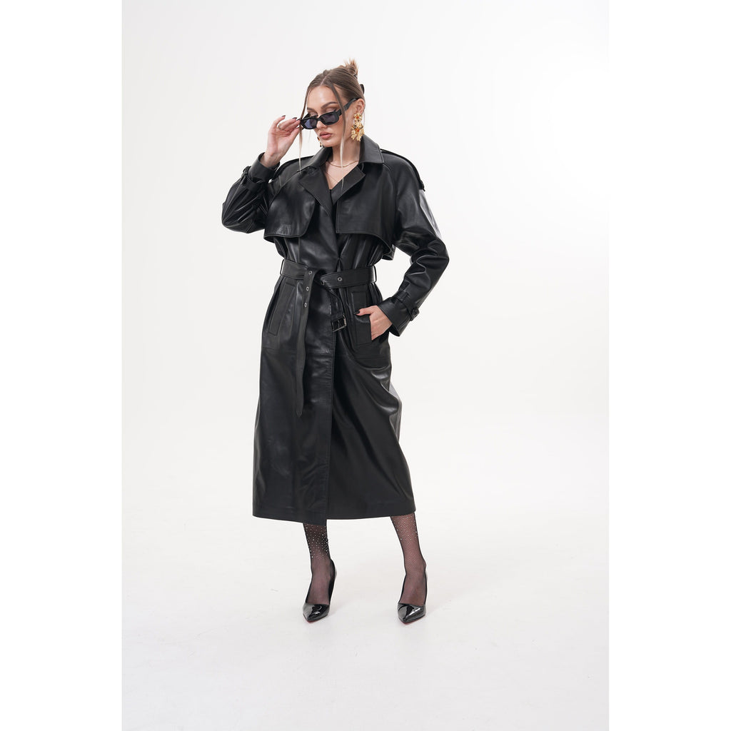 The Raven Black Leather Women Jacket