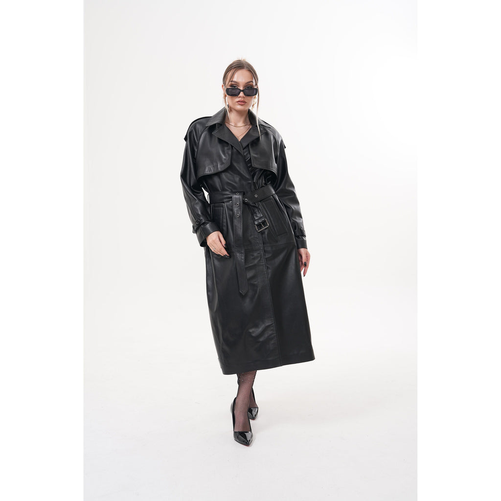 The Raven Black Leather Women Jacket