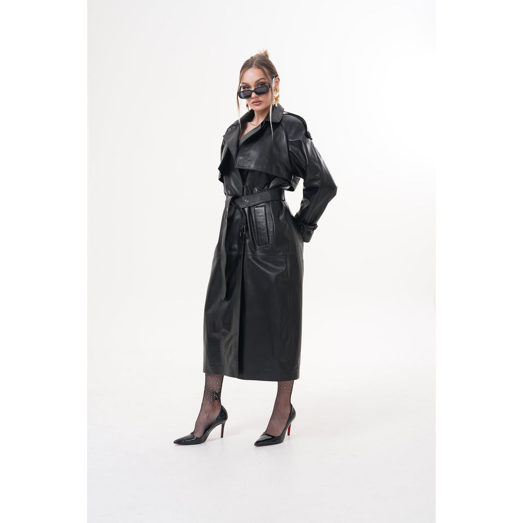 The Raven Black Leather Women Jacket