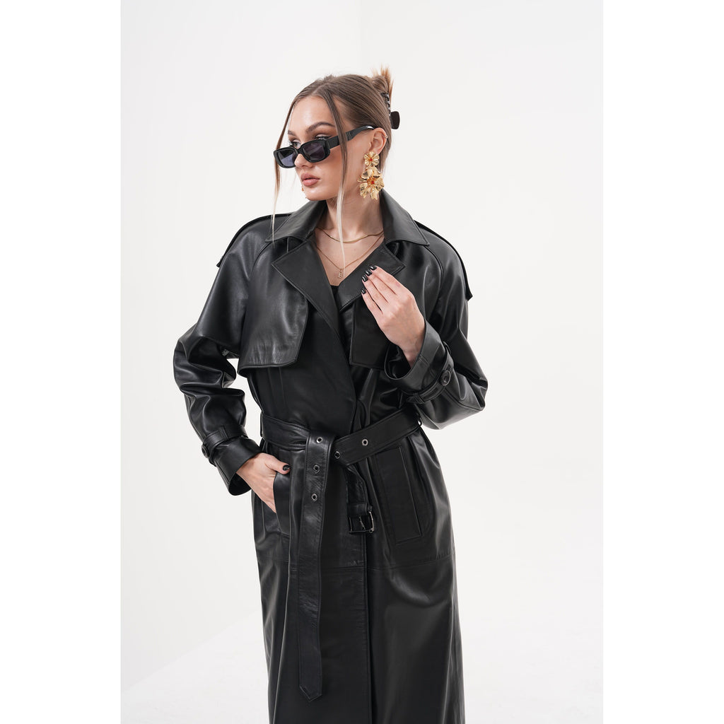The Raven Black Leather Women Jacket