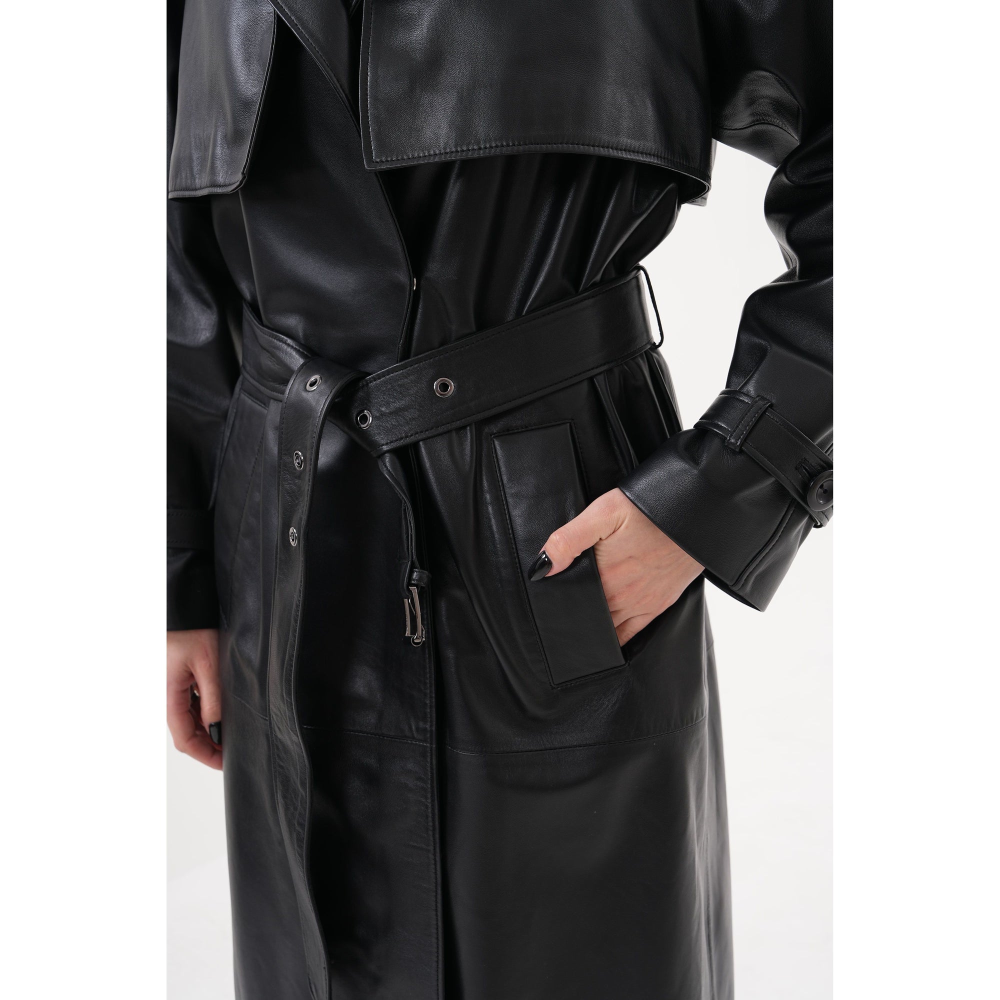 The Raven Black Leather Women Jacket